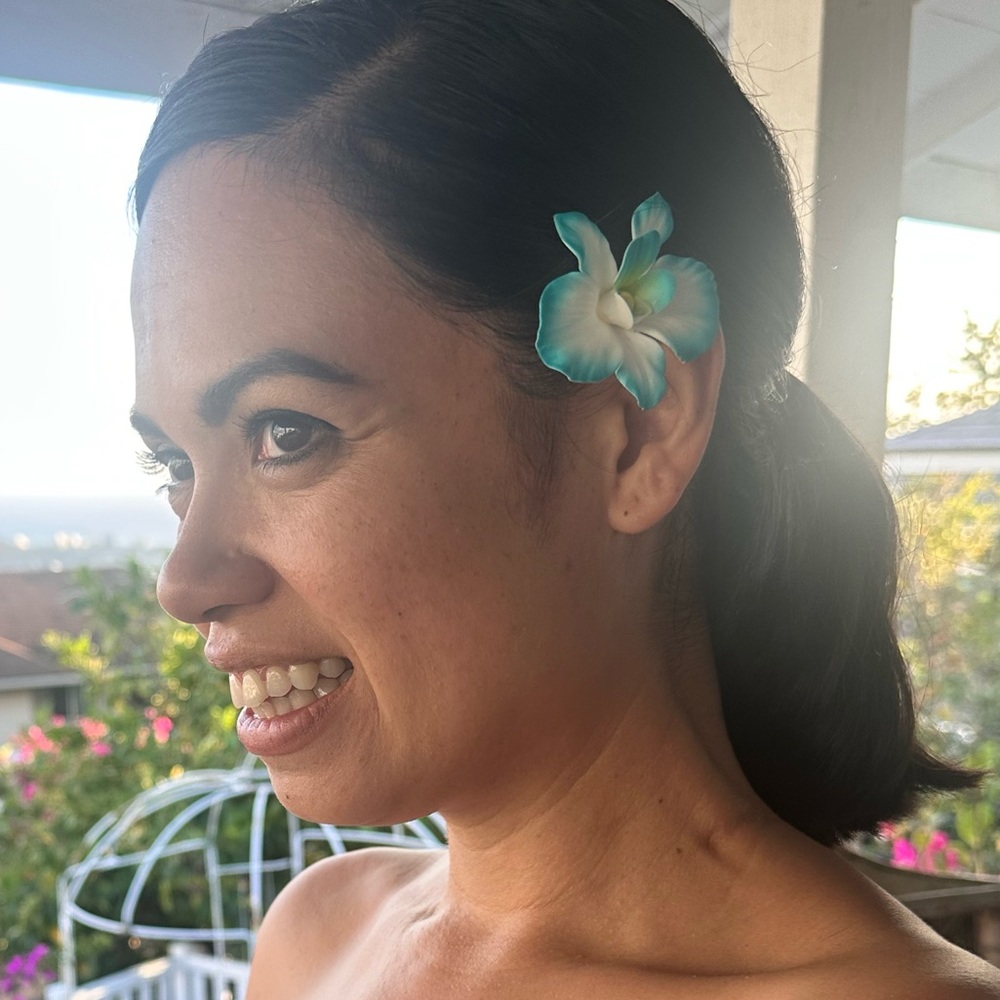 Hawaiian Mini Forever Flower Blue Orchid